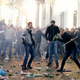Illustration for article titled Dutch Soccer Hooligans Running Wild, Clashing With Riot Police In Rome